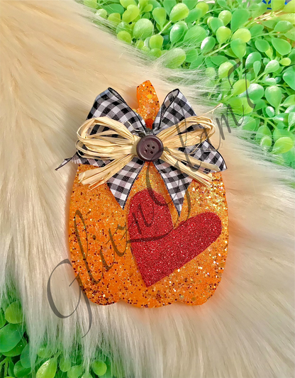 Folk Heart Pumpkin Freshie Silicone Molds