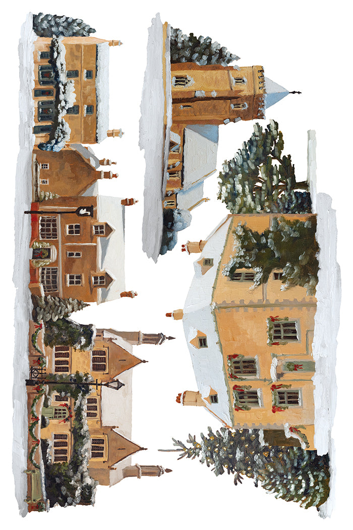 IOD Decor Transfer A Cotswold Christmas 8"x12" 8-Pages Pad by Iron Orchid Designs
