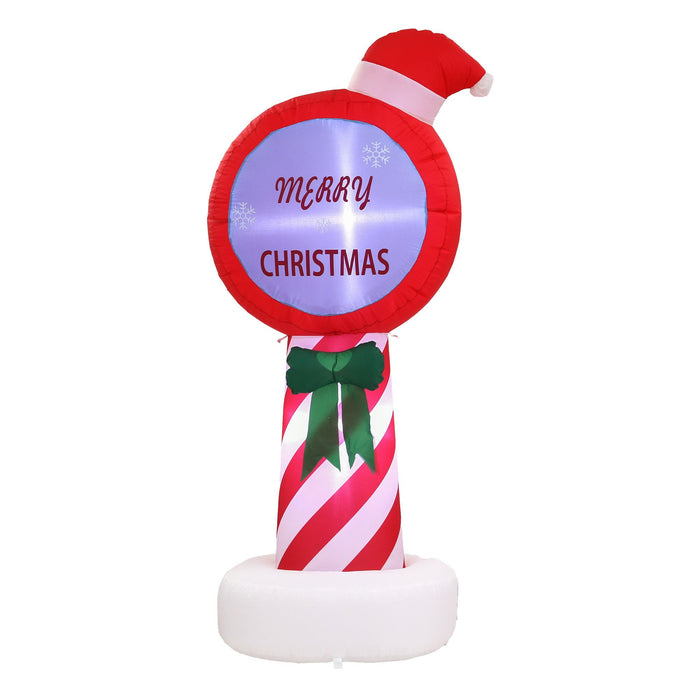 Jingle Jollys Christmas Inflatable Pole 1.8M Height LED Outdoor Decorations