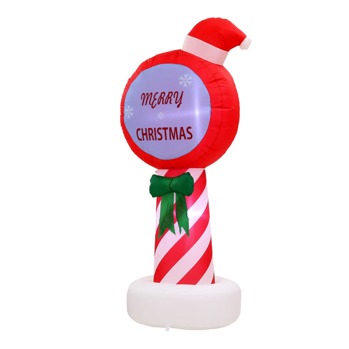 Jingle Jollys Christmas Inflatable Pole 1.8M Height LED Outdoor Decorations