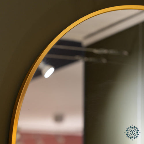 Karl modern Arch Wall Mirror 66 x 96cm In Gold or Black - Reduced-Renaissance Design Studio