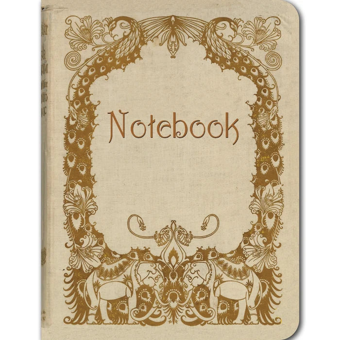 Laughing Elephant Notebook Elephants on Ivory