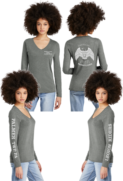 LR 9 PA - Women's Tri-Blend V-neck Long Sleeve