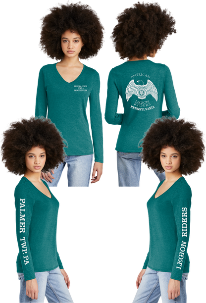 LR 9 PA - Women's Tri-Blend V-neck Long Sleeve