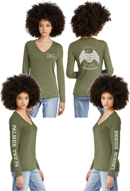 LR 9 PA - Women's Tri-Blend V-neck Long Sleeve
