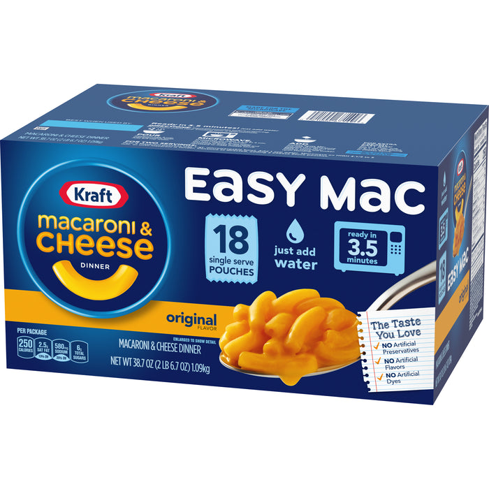 Mac & Cheese Easy Mac Microwave 18CT-Kraft-