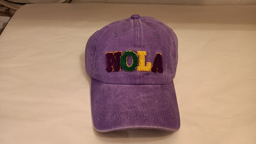 Mardi Gras Chenile Baseball Cap