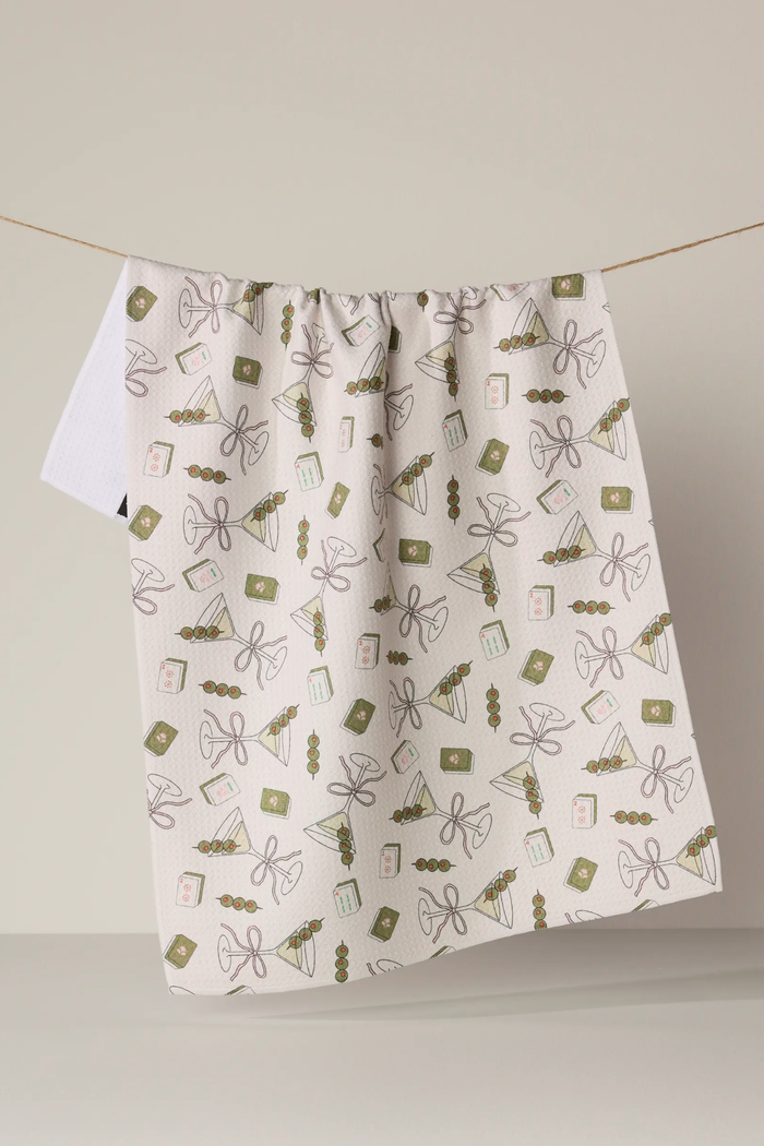 Martini Tiles Tea Towel
