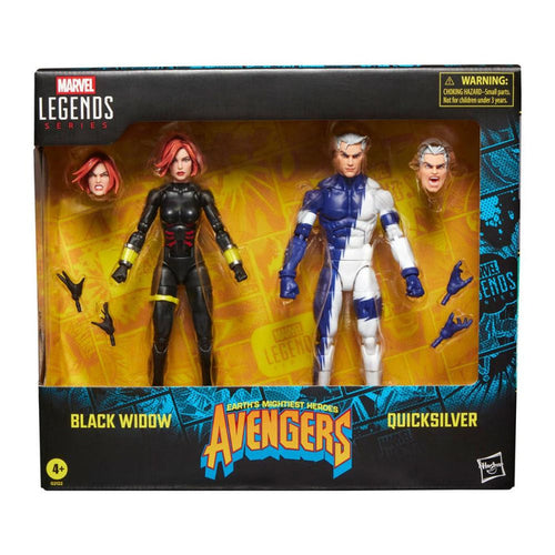 Marvel Legends Avengers Black Widow and Quicksilver Action Figures