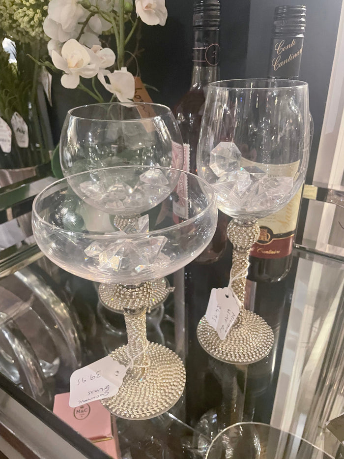 Milano diamonte cocktail glass reduced-Renaissance Design Studio