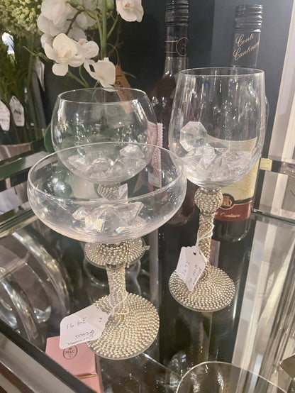 Milano diamonte red wine glass reduced-Renaissance Design Studio
