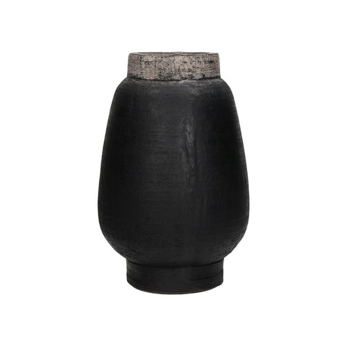 Muriel Terracotta Black Vase-Renaissance Design Studio
