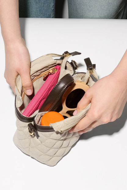 MZ Wallace Sandy Linen Mini Astor Bag