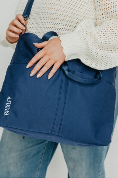 Navy Brixley Tote Bag