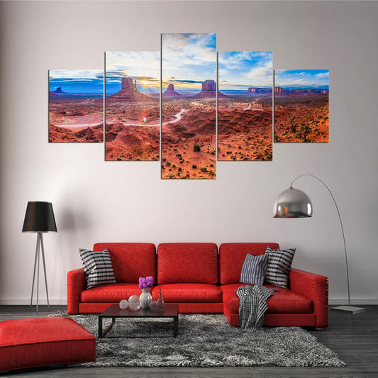 Oljato Valley Southwestern Mountain Wall Art Frame Canvas Printing Decor - BlueArtDecor