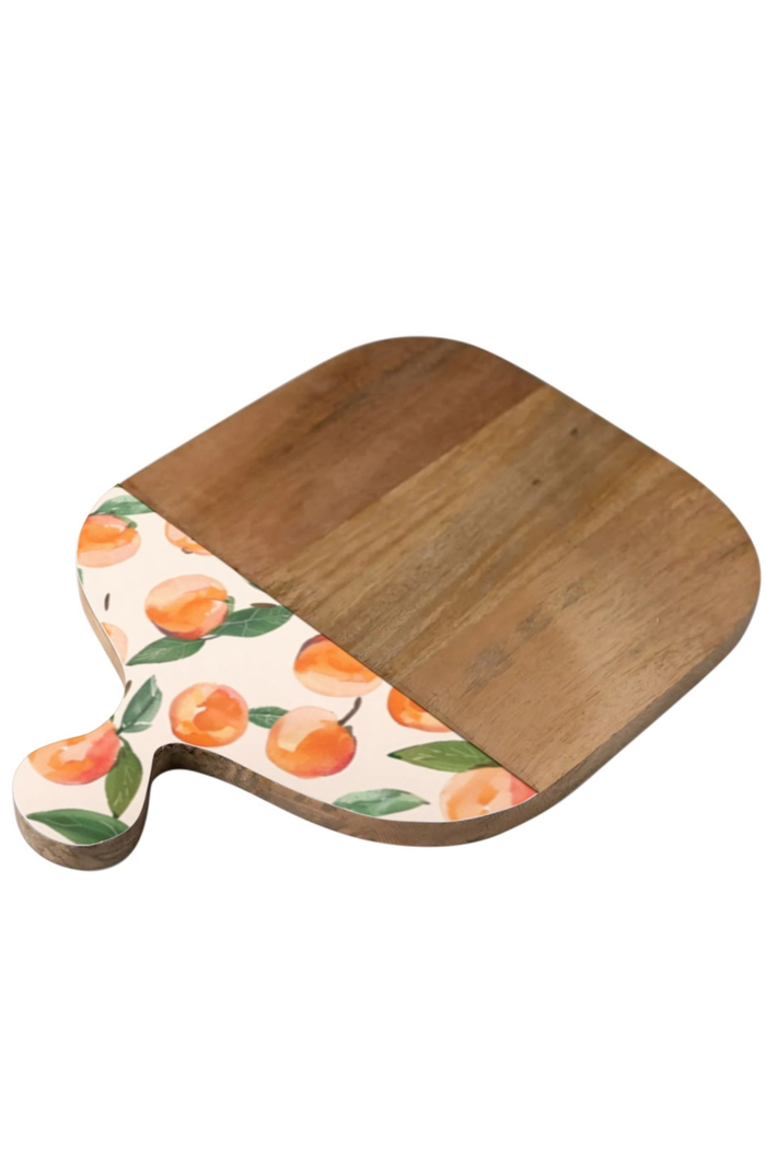 Peaches Enameled Cutting Board - 12" X 16"