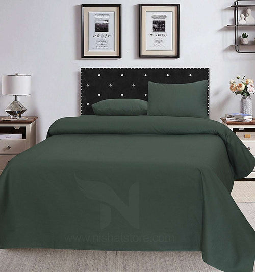Plain Double Bed Sheet Design NC-S 139 - Nishat Creative Store