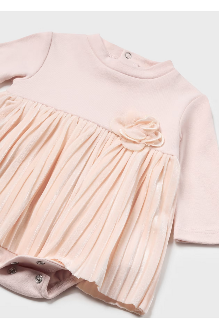 Pleated Romper Dress