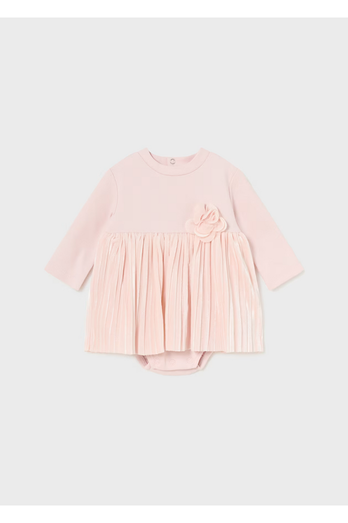Pleated Romper Dress