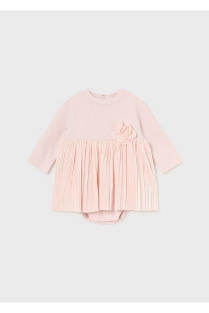 Pleated Romper Dress