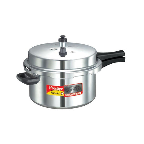 Prestige Popular Plus Induction Base Aluminum Pressure Cooker 7.5 Liter