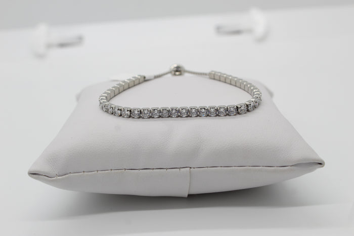 Pull Tie Cubic Zirconia Bracelet