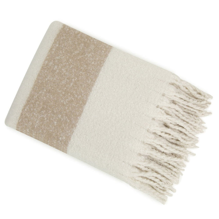 Quilt Callum Kalix Mohair Ivory & Taupe Stripe-Renaissance Design Studio