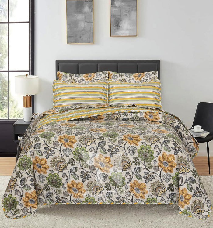 Quilted Comforter Set 6 Pcs Design 866 - Nishat Creative Store