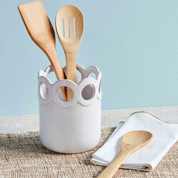 Scalloped Edge Utensil Holder