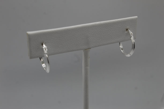 Simple Sterling Silver Hoop Earrings