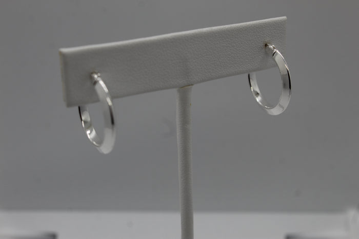 Simple Sterling Silver Hoop Earrings