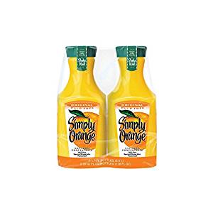 Simply Orange Pulp-Free-Orange Juice-Pack Of 2 Bottle-B