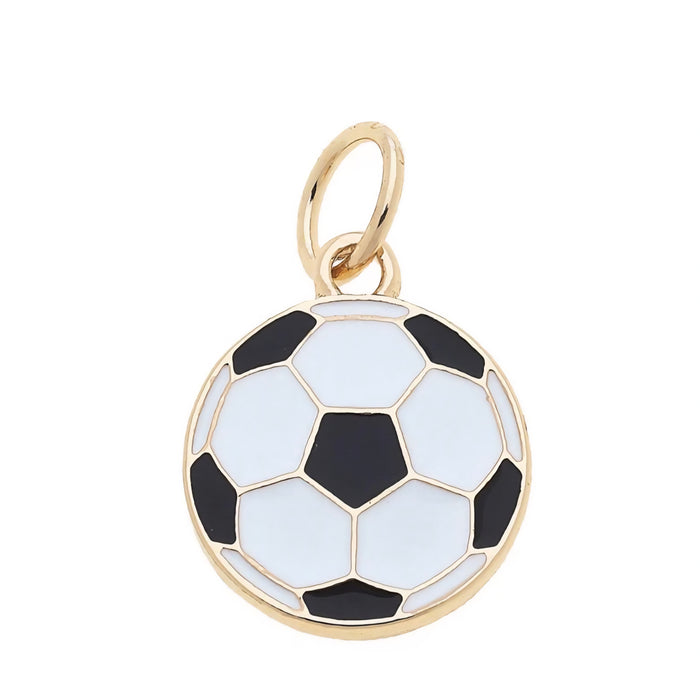 Soccer Ball Enamel Charm