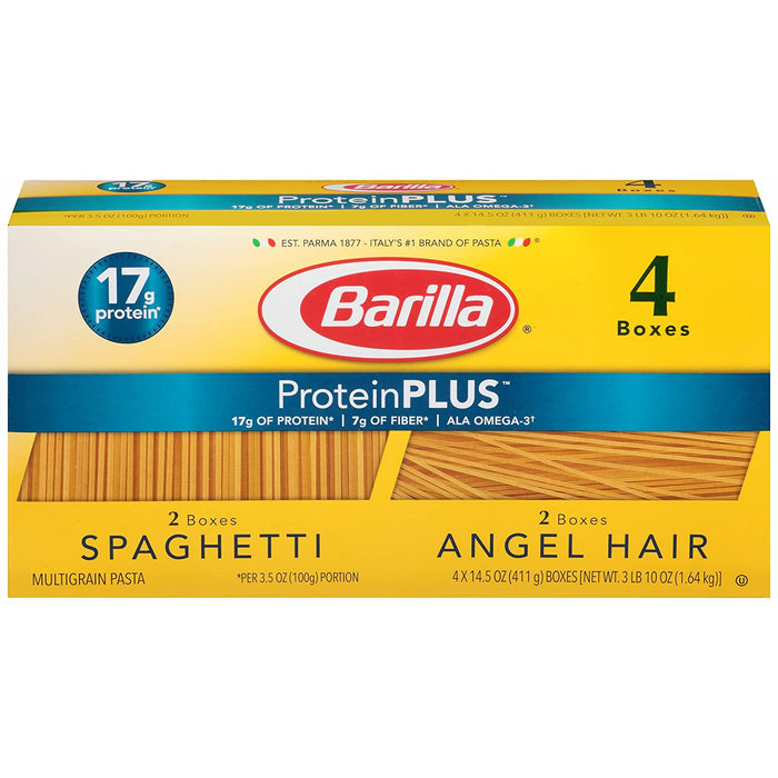 Spaghetti-Barilla Plus 4Pack(2Spaghetti-2Angel Hair)-B