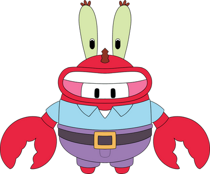SpongeBob x Fall Guys Mr. Krabs Plush (9in)