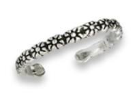 Sterling Silver Flower Toe Ring