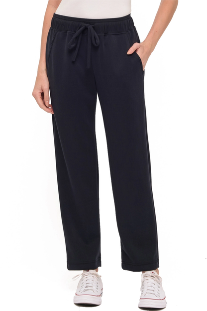 Straight Leg Scuba Pant-Black