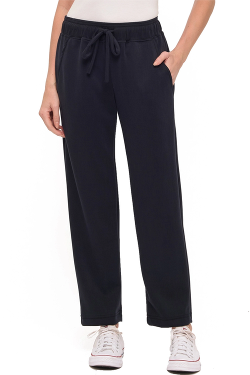 Straight Leg Scuba Pant-Black