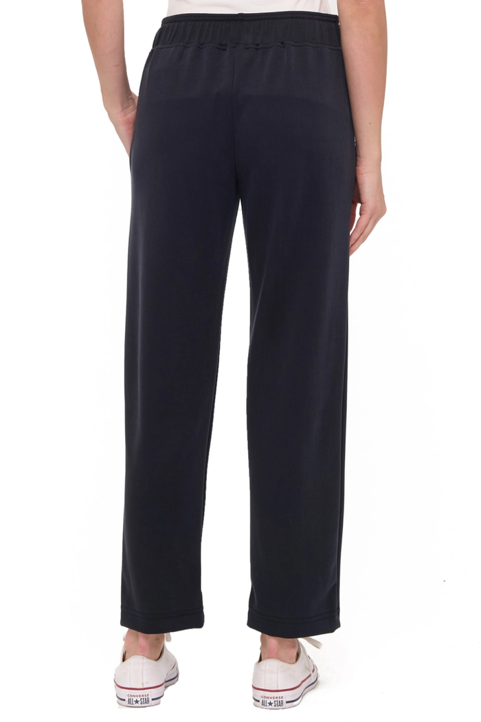 Straight Leg Scuba Pant-Black