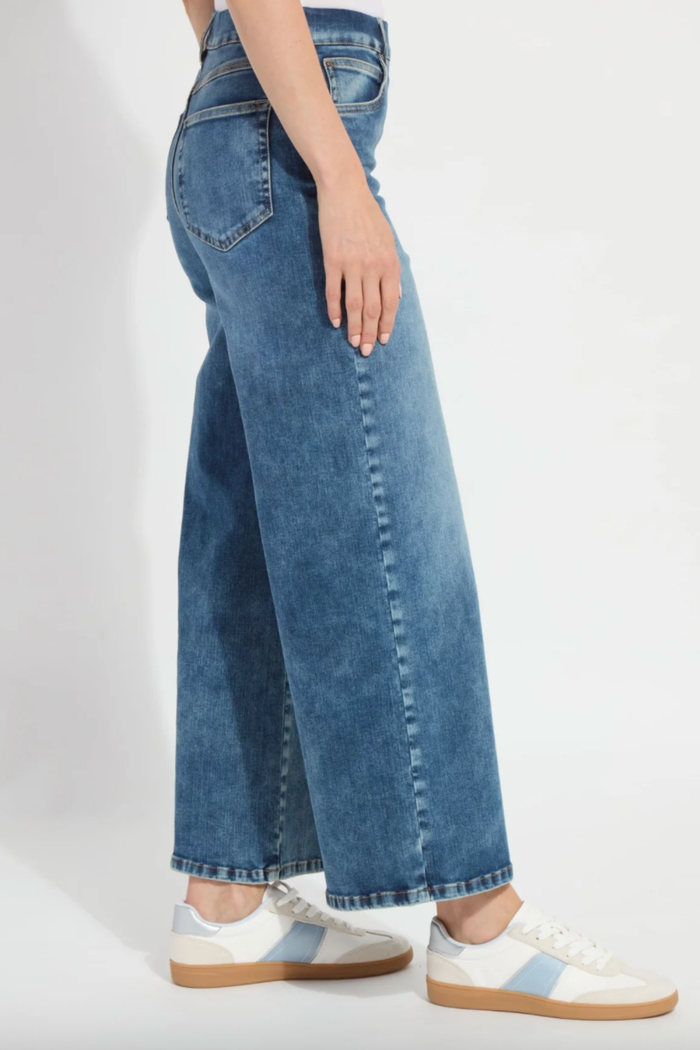 Sylvie Wide Leg Premium Denim, Hi Low