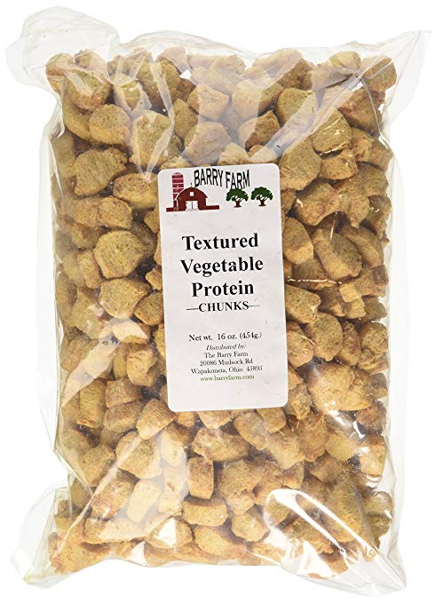Textured Vegetable Protein Chunks-Barry Farm-1lb-B