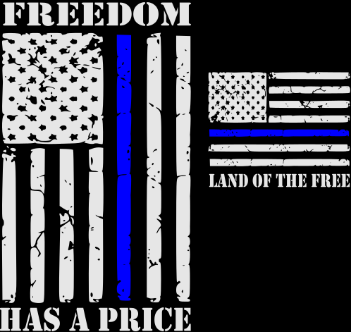 Thin Blue Line Reflective Mechanic Shirt