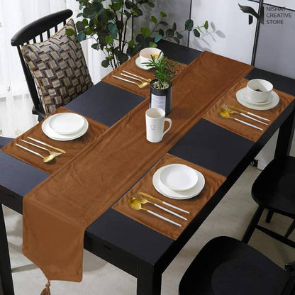 Velvet Table Runner Set NC 120 - Nishat Creative Store
