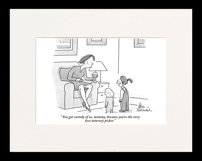Very Best Attorney Picker Cartoon Print