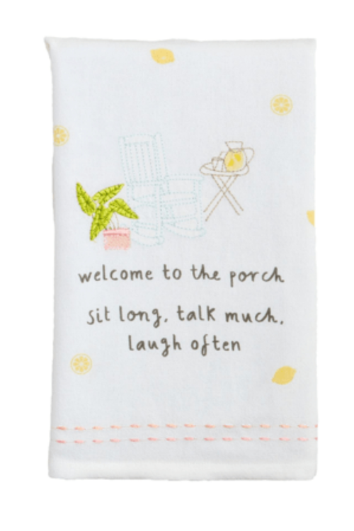 Welcome Garden Emb Towel