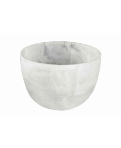 White Swirl Resin Bowl