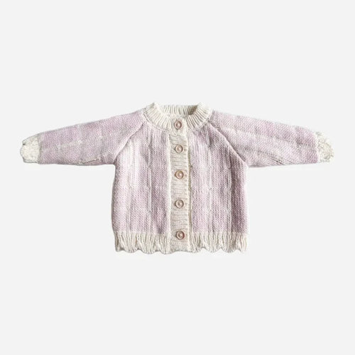 Windowpane Cardigan Pink Checkered Baby Gift Fall Girl