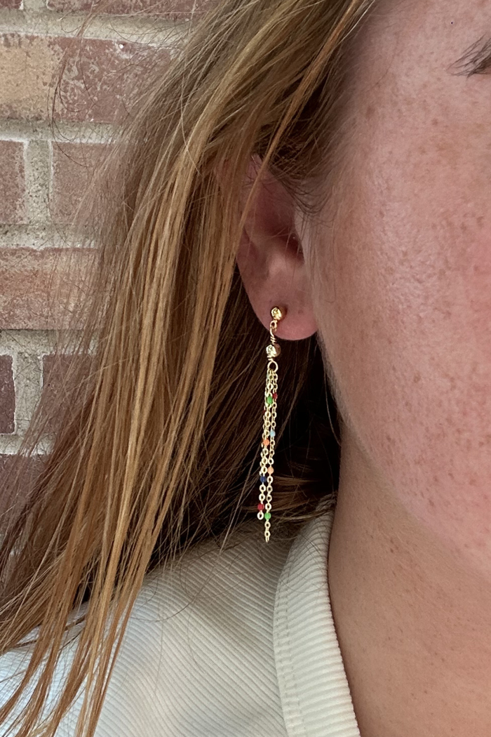 Youthful Chain Post Earrings