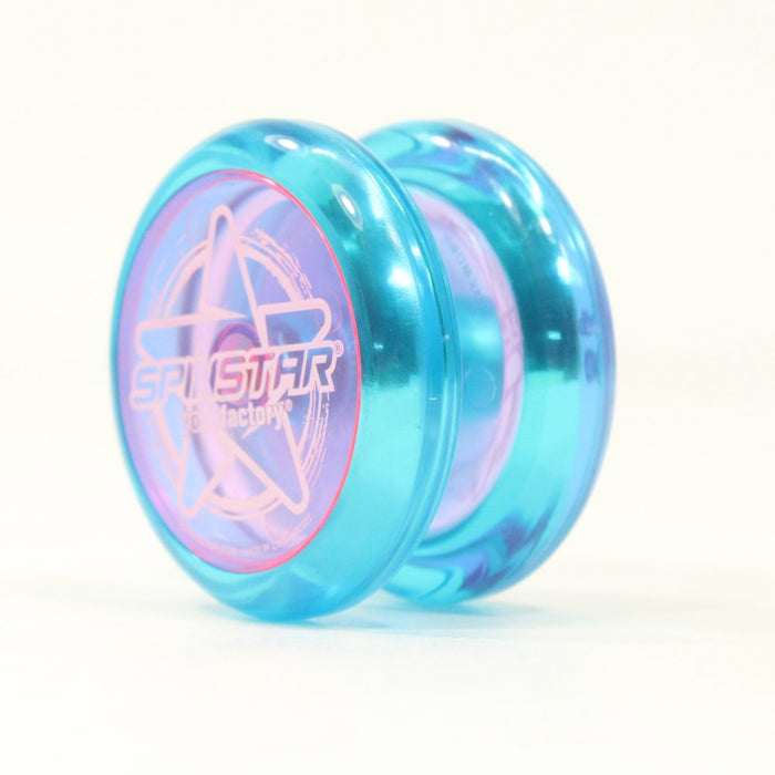 Translucent Aqua with Translucent Pink Caps